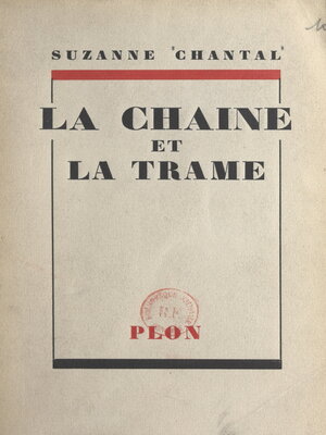 cover image of La chaîne et la trame